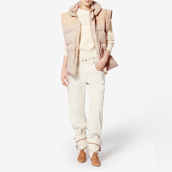Isabel Marant Olfa Quilted Vest - Ecru size 38 - Picture 3 of 13